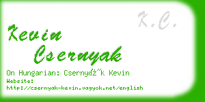 kevin csernyak business card